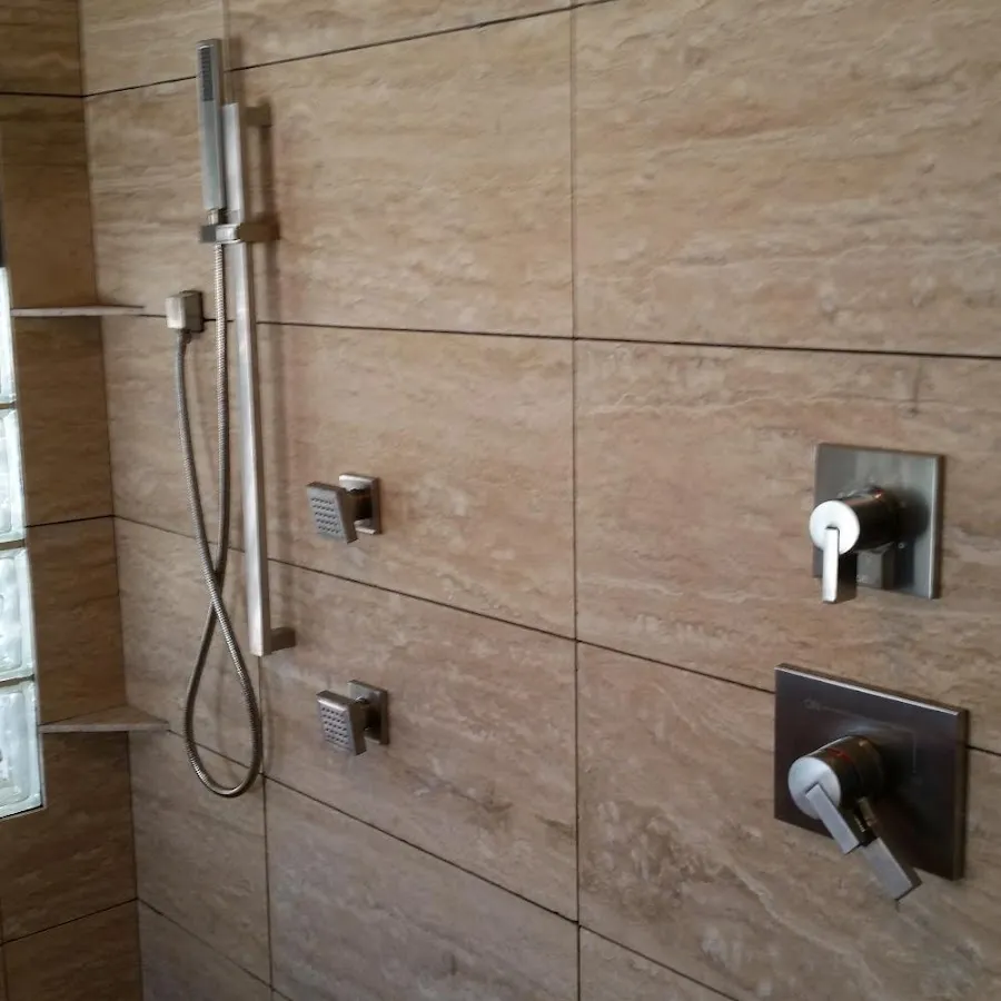 Shower fixture installation for Frozen Pipe Repair in La Porte